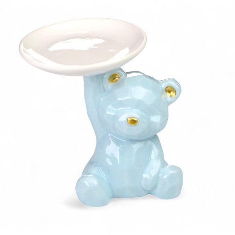 ORSETTO CELESTE CON PIATTINO